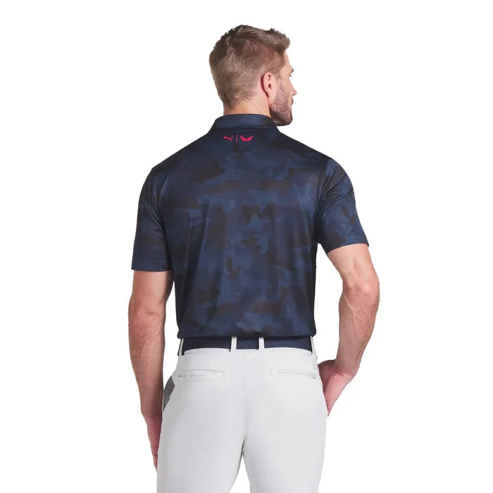Puma Golf Men's Volition Camo Golf Polo Navy Color.