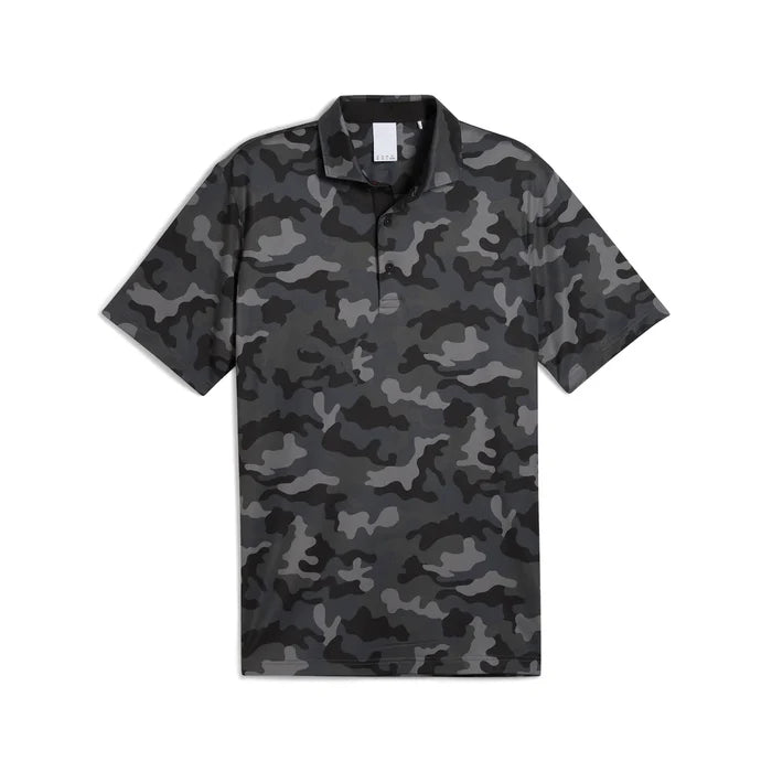 Puma Golf Men's Volition Camo Golf Polo Black Color.