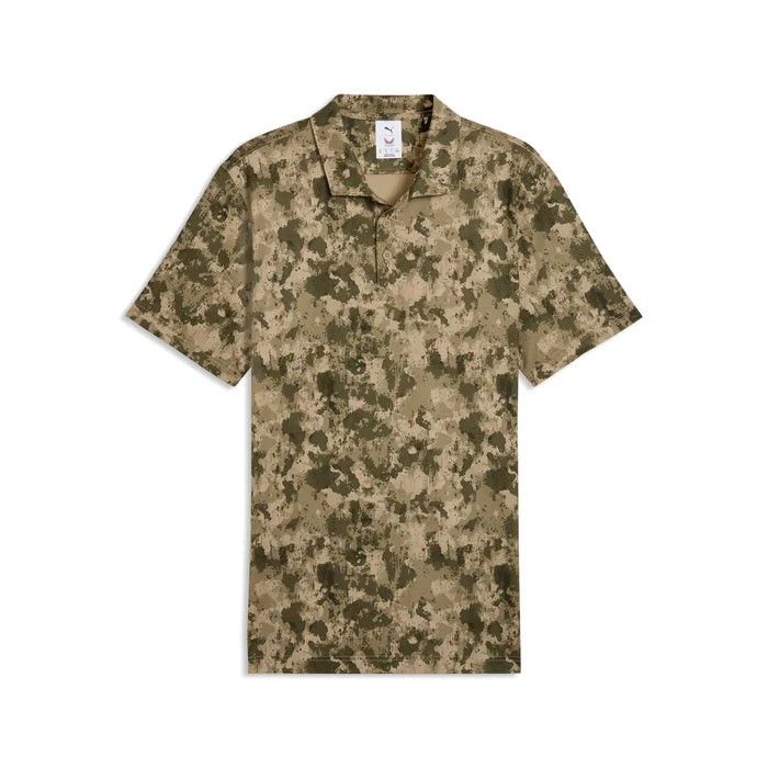 Puma Golf Men's Volition Camo Polo Brown Color