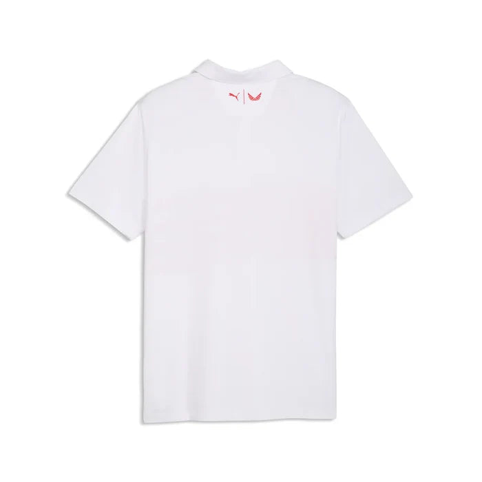 Puma Golf Men's Volition Flag Polo White Color