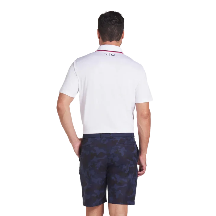 Puma Golf Men's Volition Tipped Polo White Color