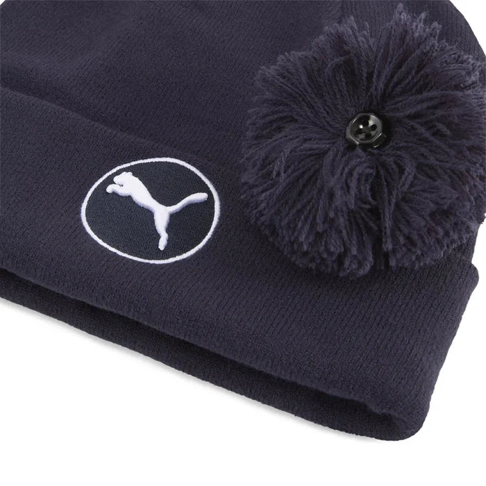 Puma Golf Wrmlbl Removable Pom Beanie Navy Color.