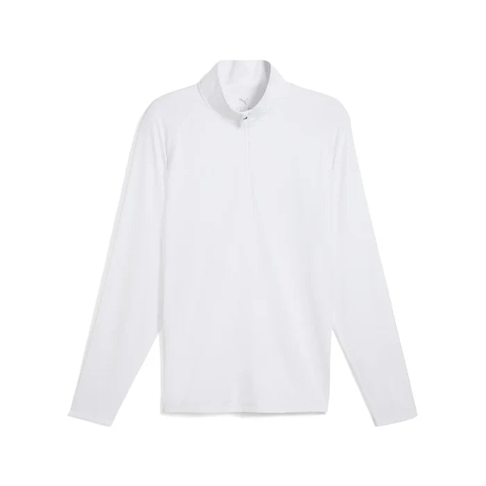 Puma Golf Men's You V Brrr 1/4 Zip White Color