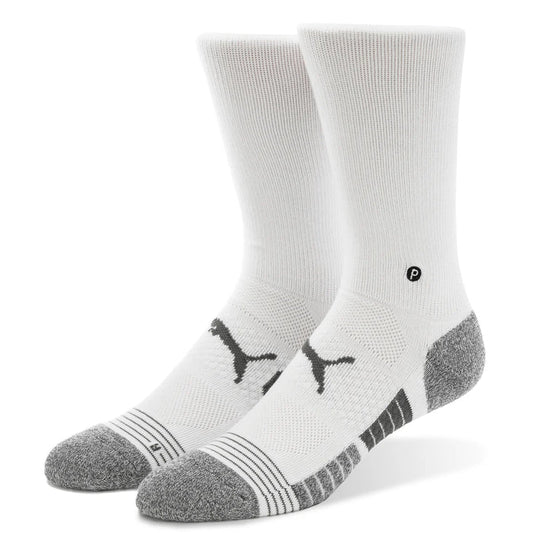 Puma Golf Unisex Tech Crew Golf Socks white color.
