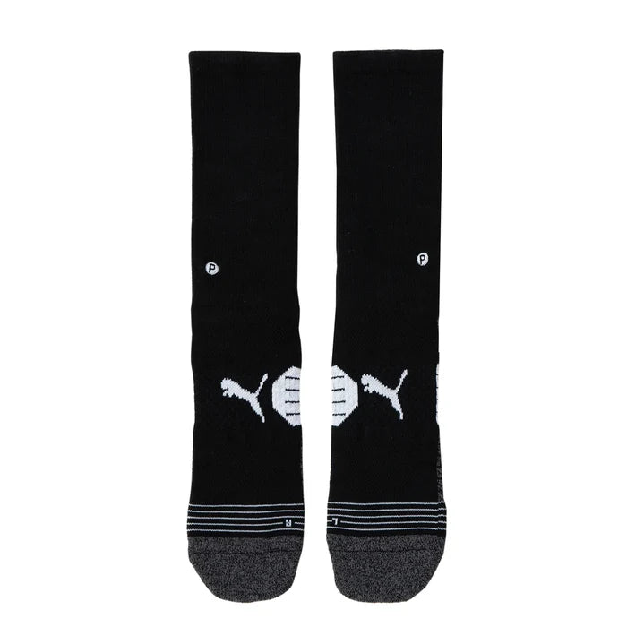 Puma Golf Unisex Tech Crew Golf Socks Black color.