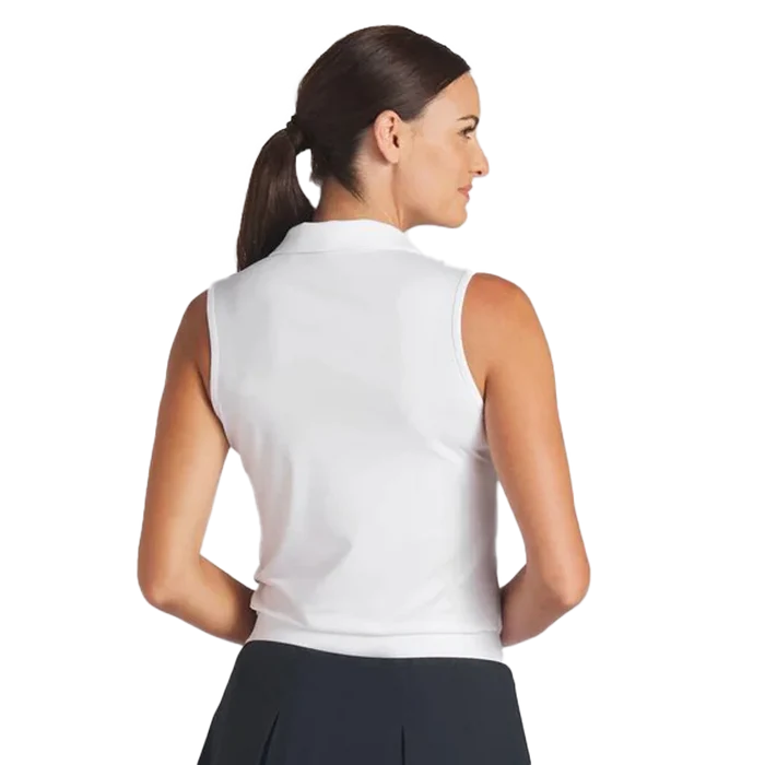 Puma Golf Women Cloudspun Piped SS Polo White Color