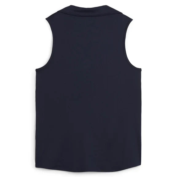 Puma Golf Women Cloudspun Piped SS Polo Navy Color