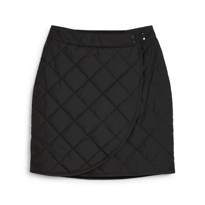 Puma Golf Women Kyley Quilted Skirt Black Color