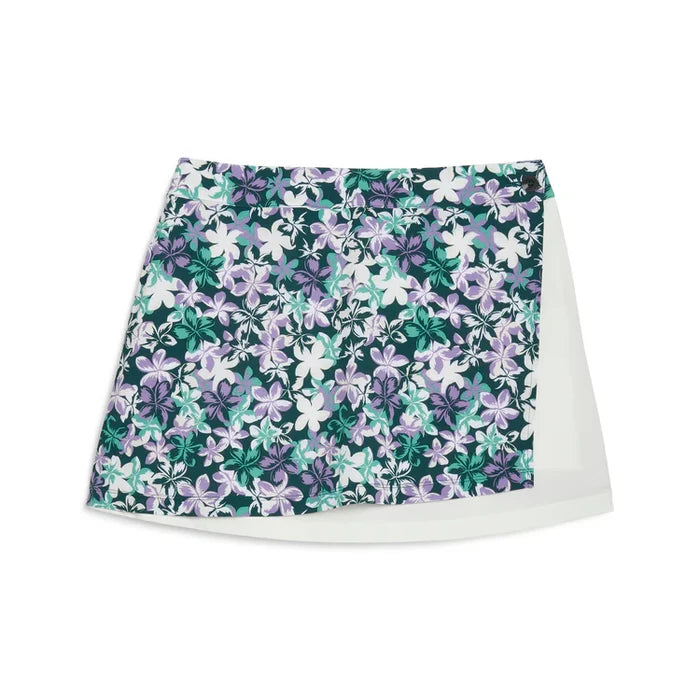 Puma Golf Women Lillie Wrap Skirt Blue Color
