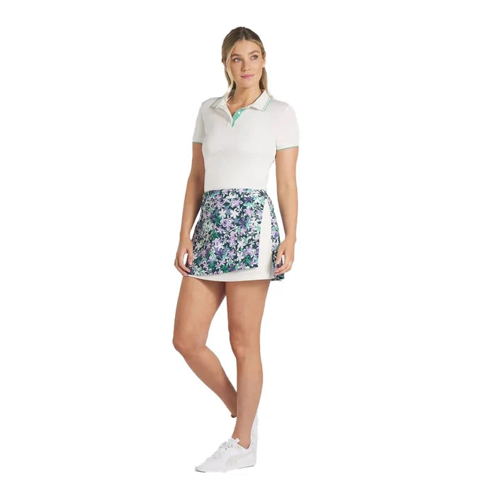 Puma Golf Women Lillie Wrap Skirt Blue Color