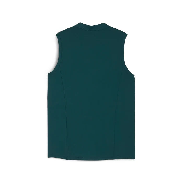 Puma Golf Women's Aerlon Mock Sleeveless Polo Green Color