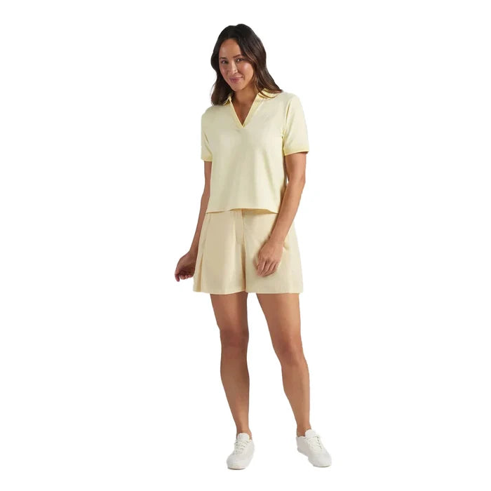 Puma Golf Women's AP Modalon Golf Polo yellow color.