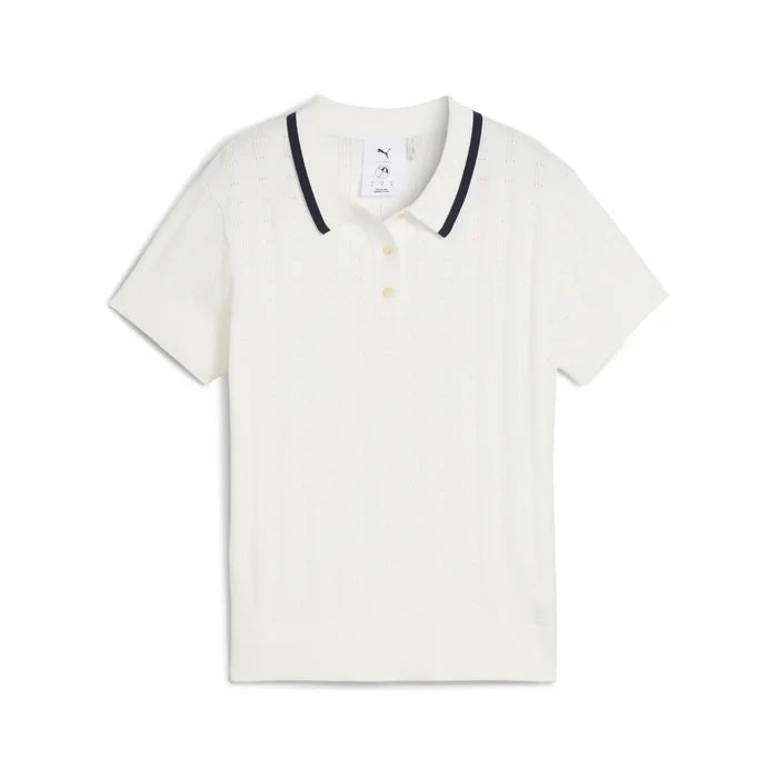 Puma Golf Women's AP Pointelle Polo White Color