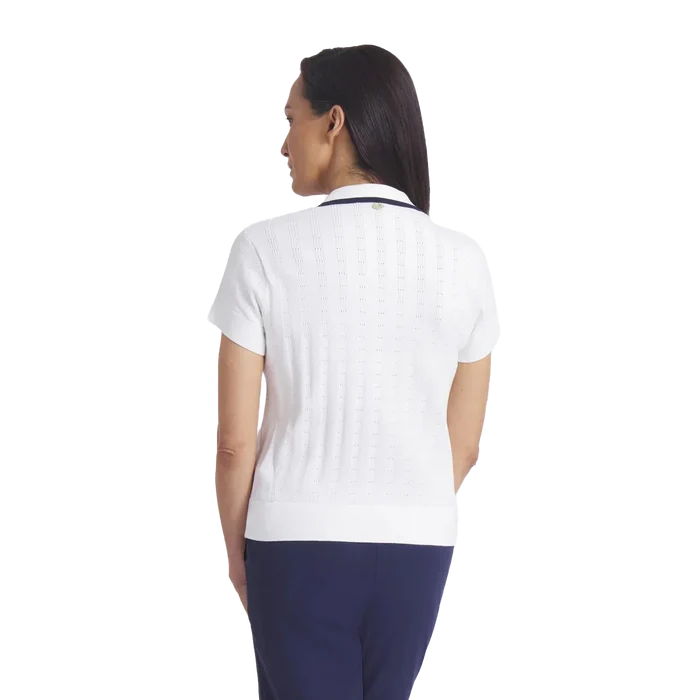 Puma Golf Women's AP Pointelle Polo White Color