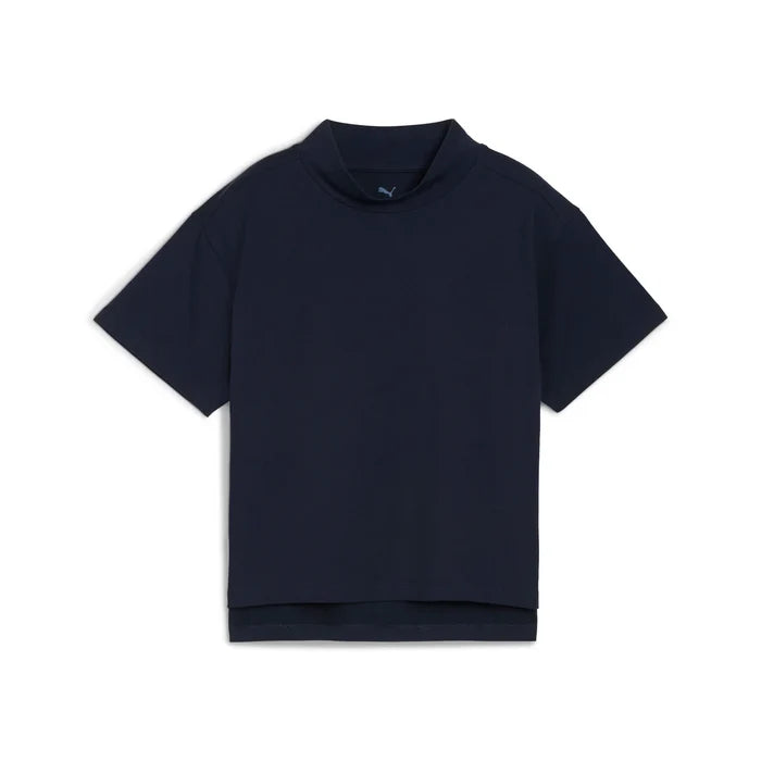 Puma Golf Women's Charlotte Modalon Mock Neck Polo Navy Color