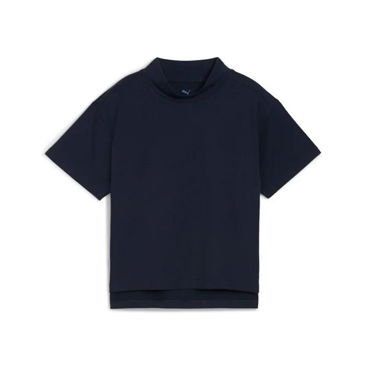 Puma Golf Women's Charlotte Modalon Mock Neck Polo Navy Color
