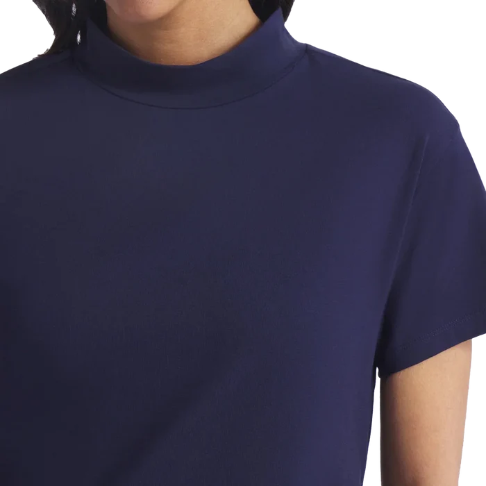 Puma Golf Women's Charlotte Modalon Mock Neck Polo Navy Color