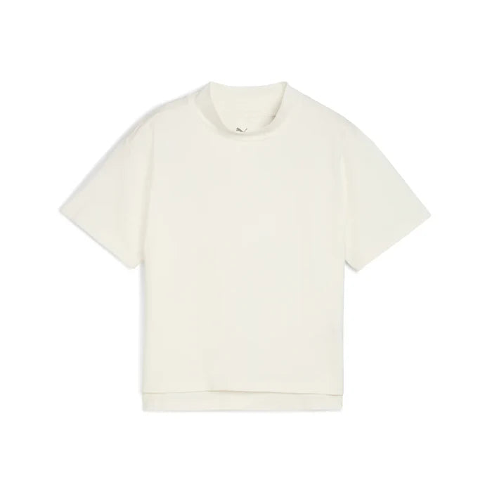 Puma Golf Women's Charlotte Modalon Mock Neck Polo White Color