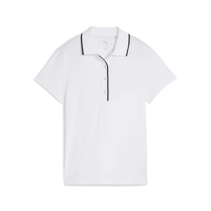 Puma Golf Women's CLOUDSPUN Bridges Polo White Color