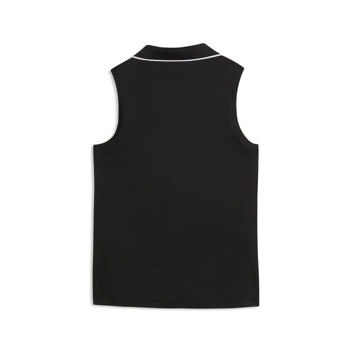 Puma Golf Women's CLOUDSPUN Essential Sleeveless Polo Black Color