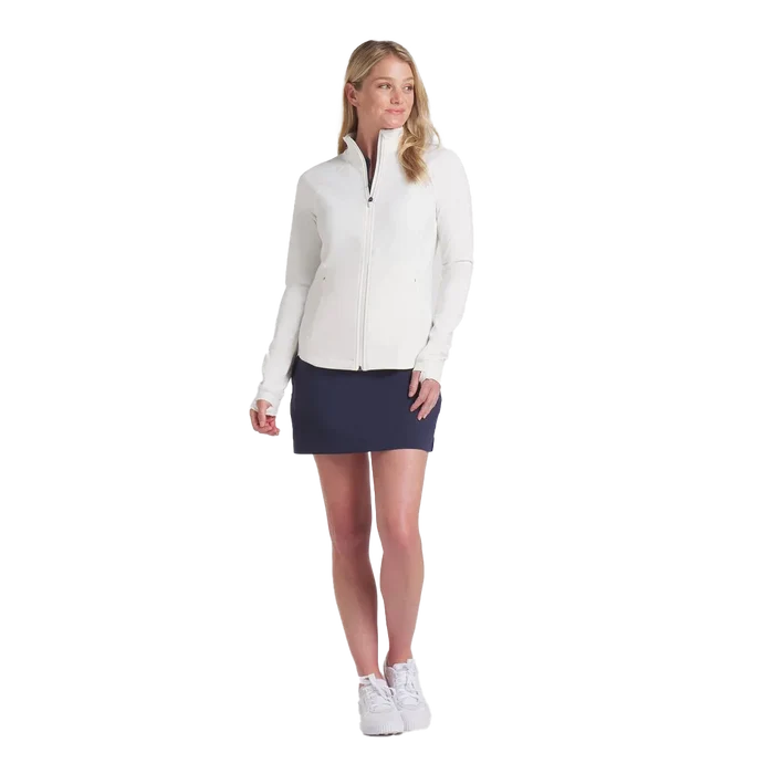 Puma Golf Women's CLOUDSPUN Tech FZ Power Jacket White Color