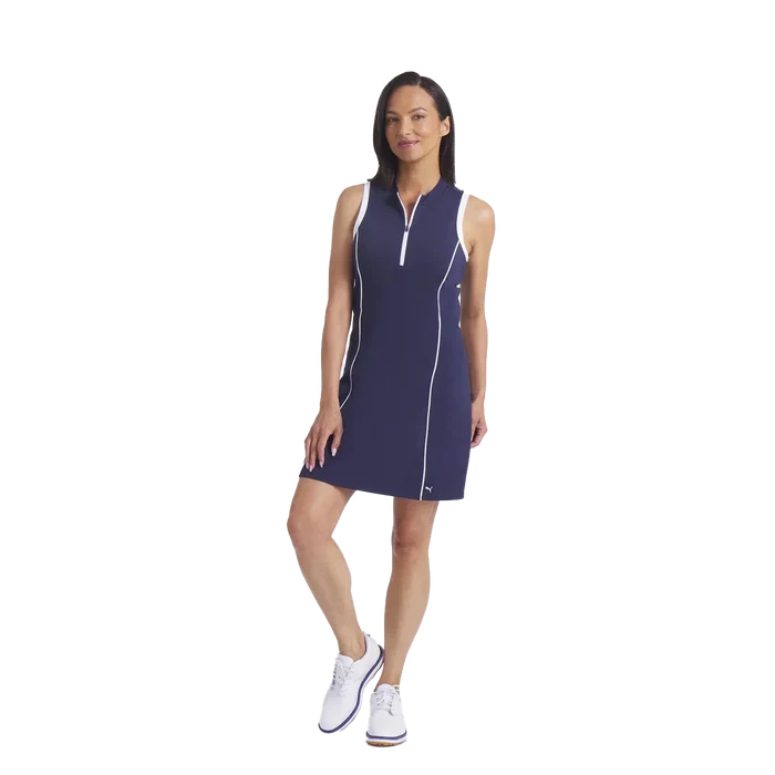 Puma Golf Women's CLOUDSPUN Tech Sport Dress Navy Color