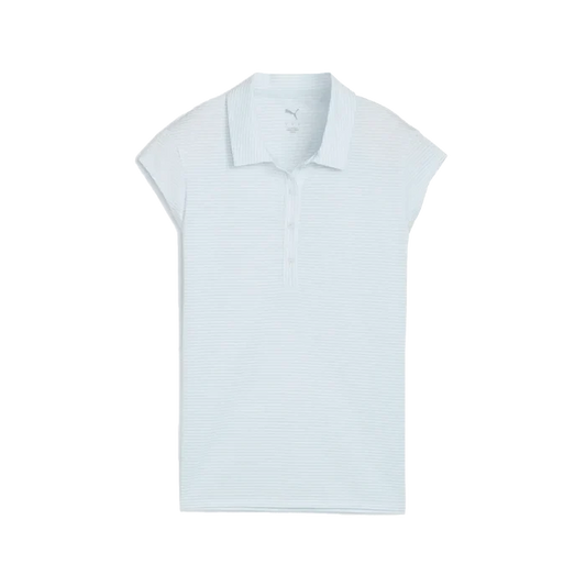 Puma Golf Women's Isle Pique Cap Sleeve Polo Blue color