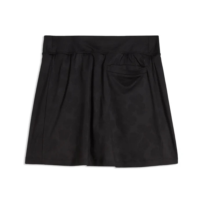Puma Golf Women's Lana Floral Lace Jacquard 16 Skirt Black Color