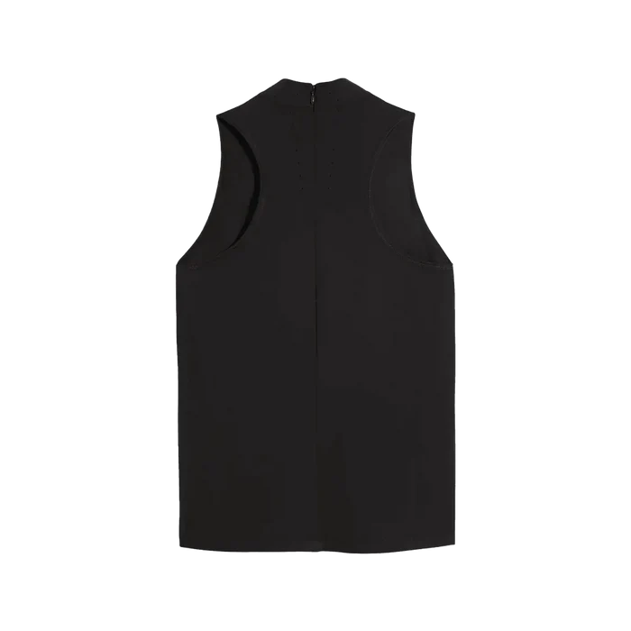 Puma Golf Women's Nylon Sport Sleeveless Mockneck Polo Black color