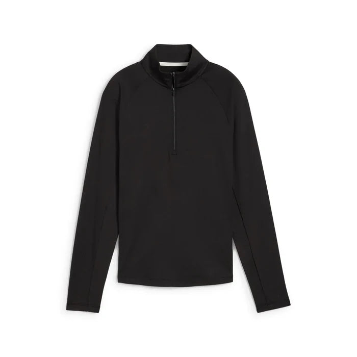 Puma Golf Women's Pure 2.0 Golf 1/4 Zip Black Color.