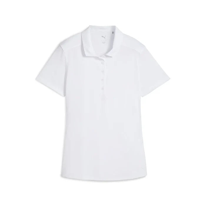 Puma Golf Women's Pure 2.0 Golf Polo White Color