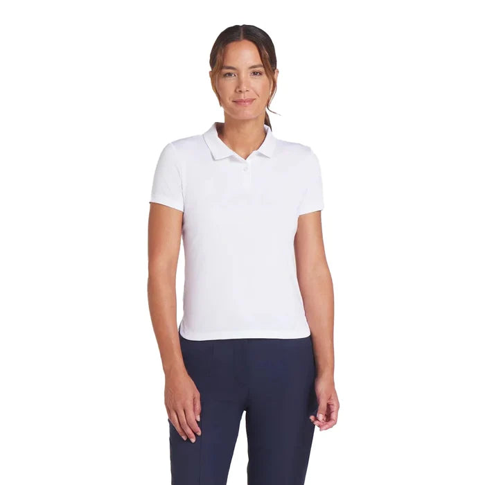 Puma Golf Women's Pure 2.0 Golf Polo White Color