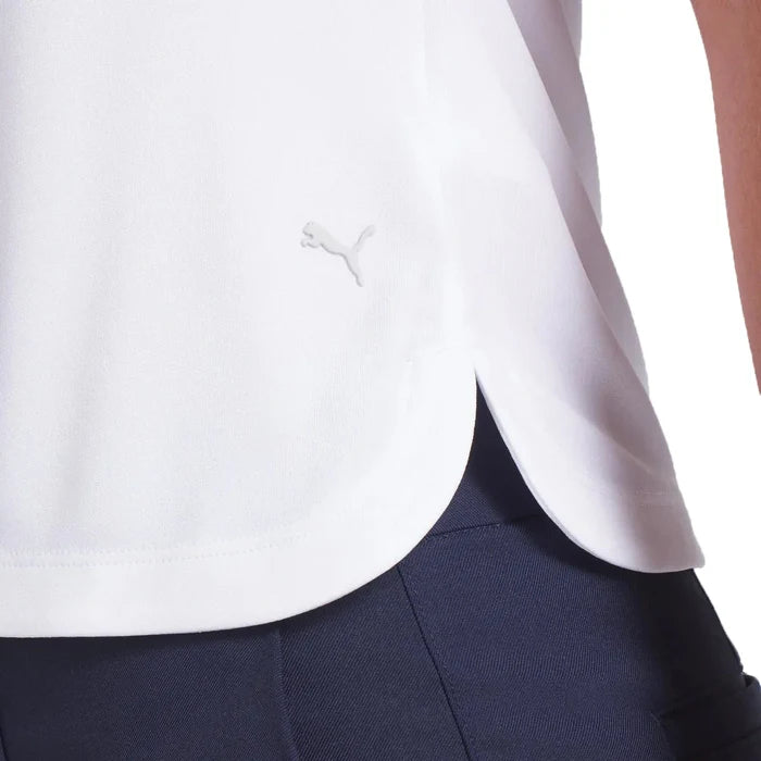 Puma Golf Women's Pure 2.0 Golf Polo White Color