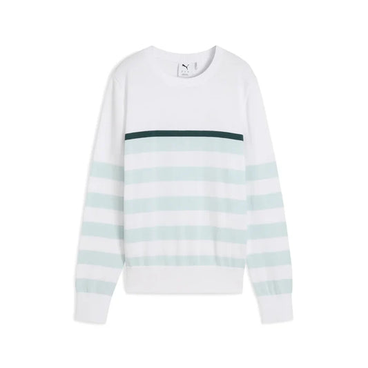 Puma Golf Women's Resort Stripe Sweater White Color