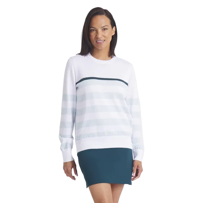 Puma Golf Women's Resort Stripe Sweater White Color