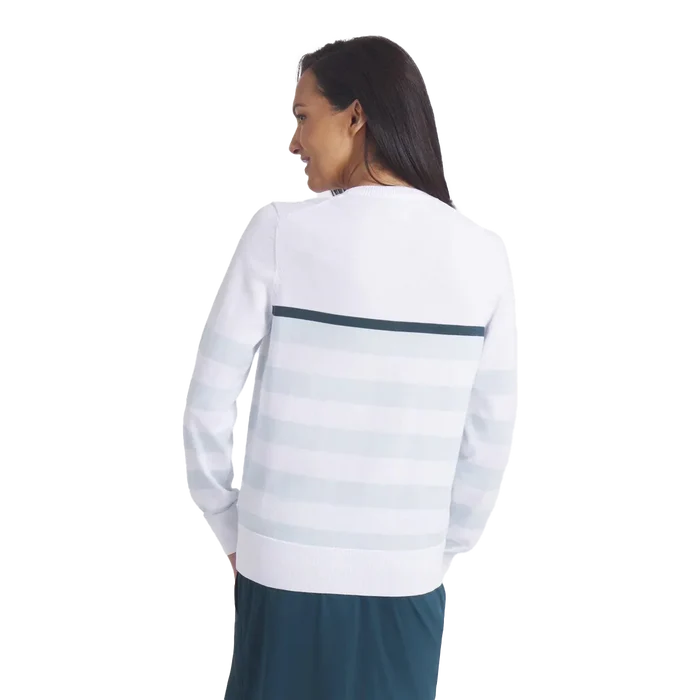Puma Golf Women's Resort Stripe Sweater White Color