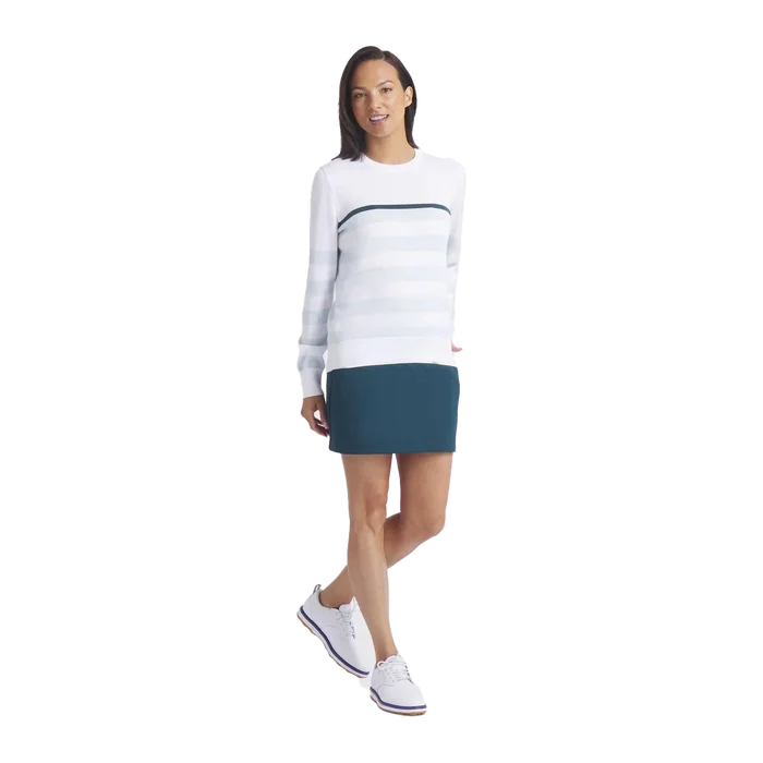 Puma Golf Women's Resort Stripe Sweater White Color