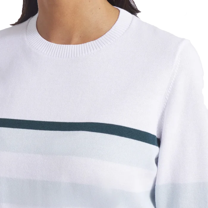 Puma Golf Women's Resort Stripe Sweater White Color