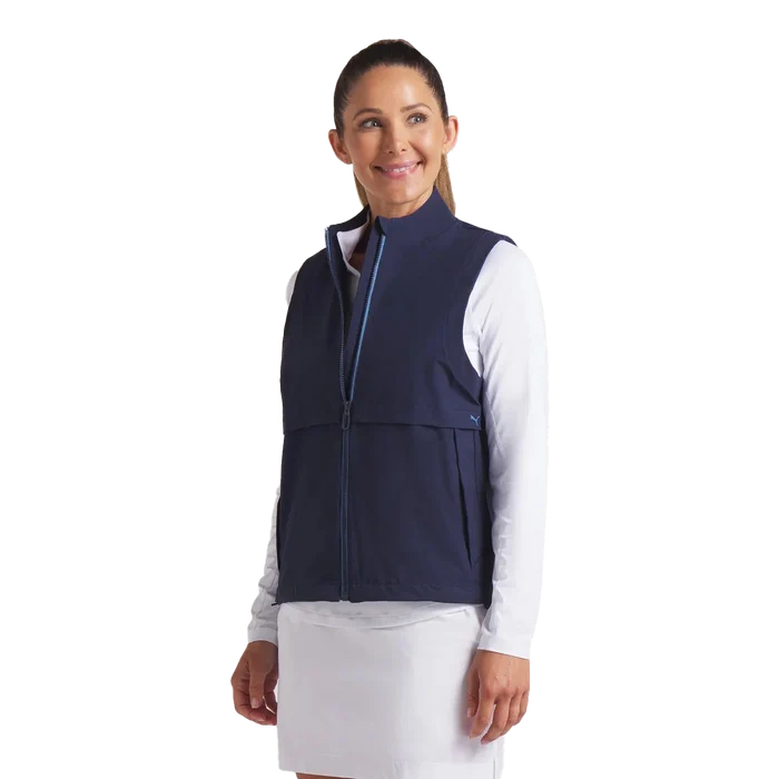 Puma Golf Women's Ripguard Vest Navy Color