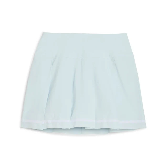 Puma Golf Women's Stripe Pleated Skirt Blue Color