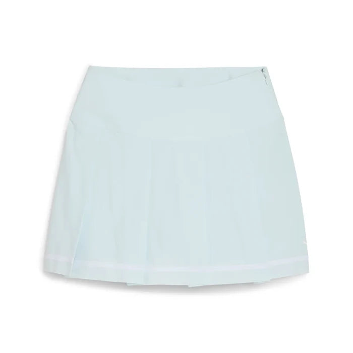 Puma Golf Women's Stripe Pleated Skirt Blue Color