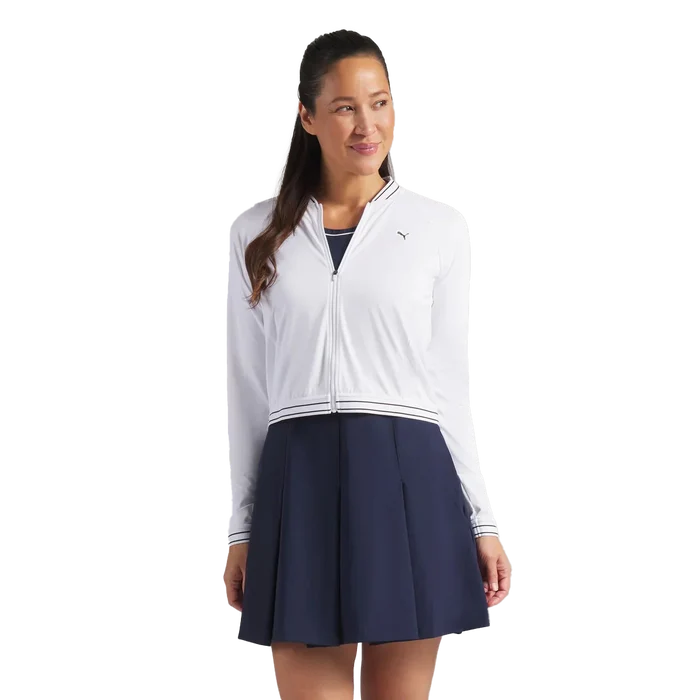 puma Golf Women's UV Sport Golf Jacket White Color