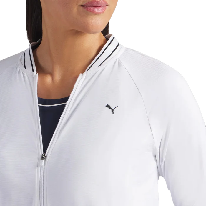 puma Golf Women's UV Sport Golf Jacket White Color