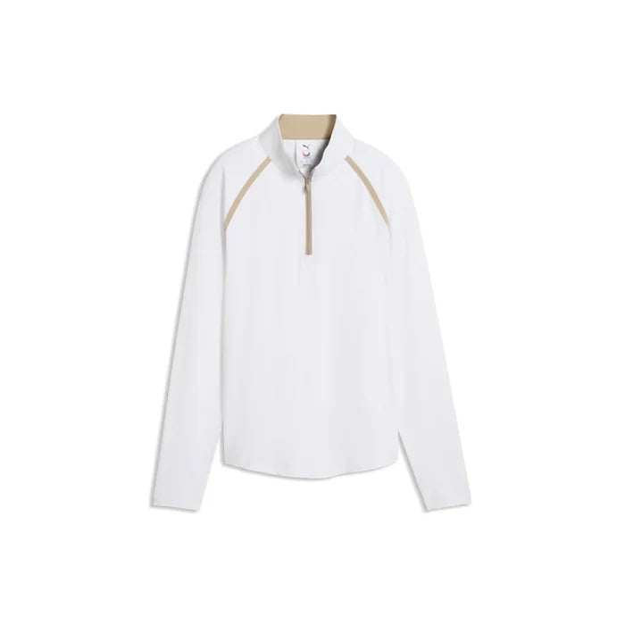 Puma Golf Women's X Volition UV 1/4 ZIP White Color.