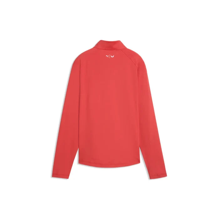 Puma Golf Women's X Volition UV 1/4 ZIP Red Color.