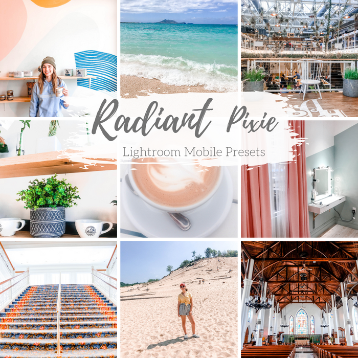 Radiant Bright White Presets Mobile Lightroom Preset Clean Lifestyle Preset Pack - 3 Presets