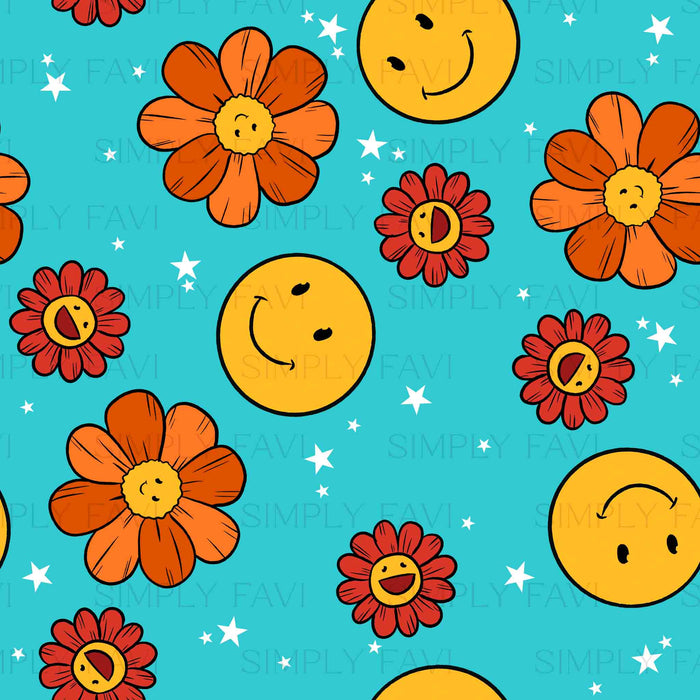 Retro Smiley 2.0 Blue