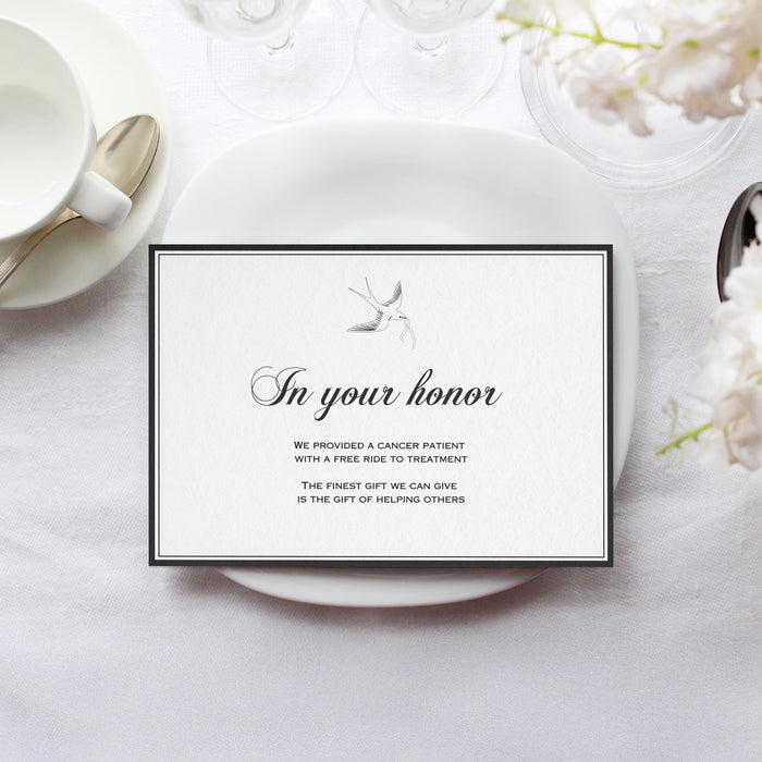 Ride for a Cancer Patient Honor Card