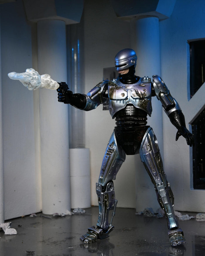 Robocop Battle Damaged Robocop with Chair Ultimate 7 Inch Scale Action Figure