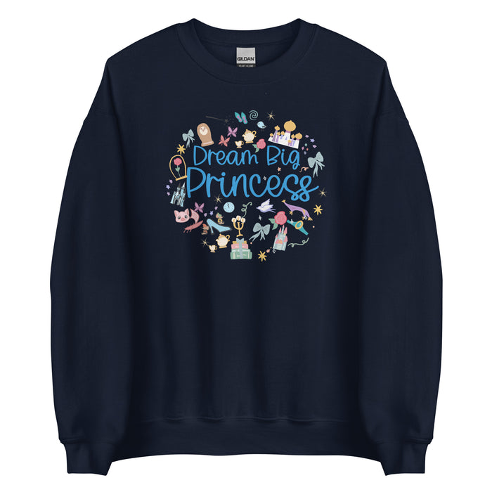 runDisney Dream Big Princess Sweatshirt Princess Half Marathon Unisex Sweatshirt